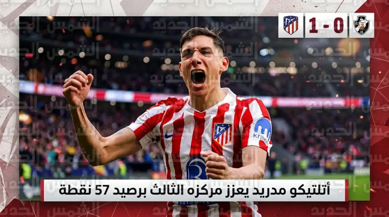 أتلتيكو مدريد يهزم خيتافي بهدف مولينا ويعزز تواجده في المركز الثالث بجدول ترتيب الدوري الإسباني 2026