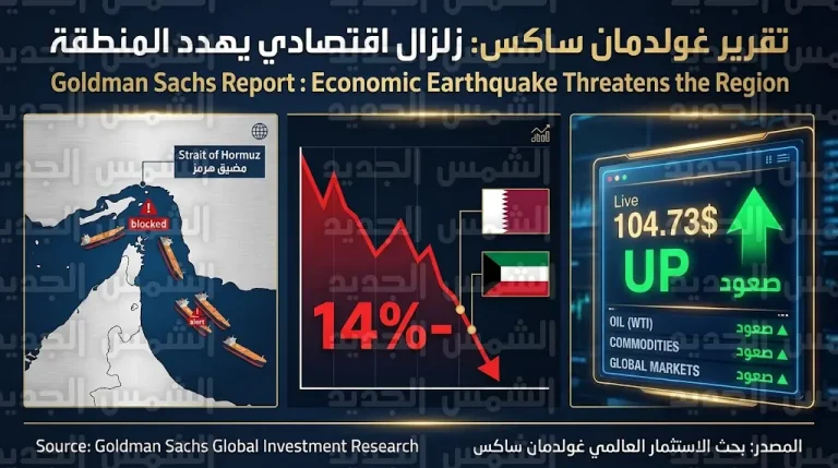 أسعار النفط تتجاوز 104 دولارات وغولدمان ساكس يحذر من أكبر هزة اقتصادية في المنطقة منذ التسعينيات