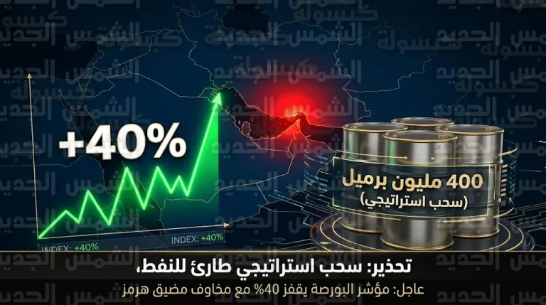 أسعار النفط تقفز 40% وتصل لمستويات قياسية مع إغلاق مضيق هرمز وتصاعد التوترات الجيوسياسية