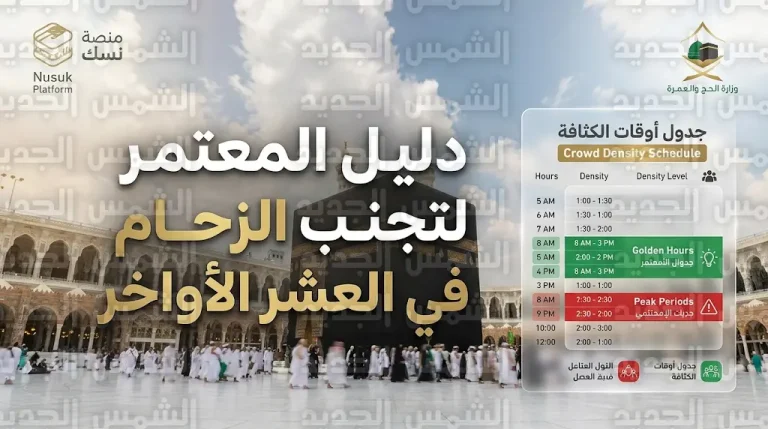 أفضل وقت للطواف في العشر الأواخر من رمضان 2026 لتجنب الزحام الشديد