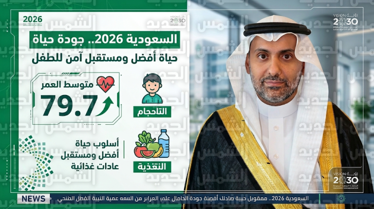 ارتفاع متوسط العمر المتوقع في السعودية إلى 79.7 عاماً مع اعتماد سياسات وطنية جديدة لتعزيز الصحة العامة وحماية الطفل