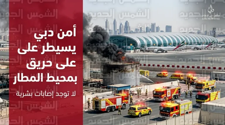 استهداف محيط مطار دبي يكشف تناقض التصريحات الإيرانية بشأن تحييد المنشآت المدنية والاقتصادية