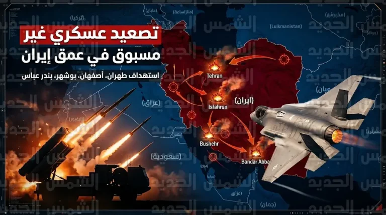 الجيش الإسرائيلي ينفذ موجة غارات جوية هي الأوسع نطاقاً ضد مواقع استراتيجية وحساسة في عمق الأراضي الإيرانية