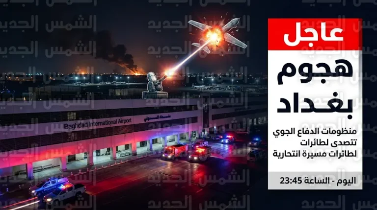 الدفاعات الجوية العراقية تسقط 3 مسيرات انتحارية وتضبط منصة إطلاق الصواريخ التي استهدفت مطار بغداد