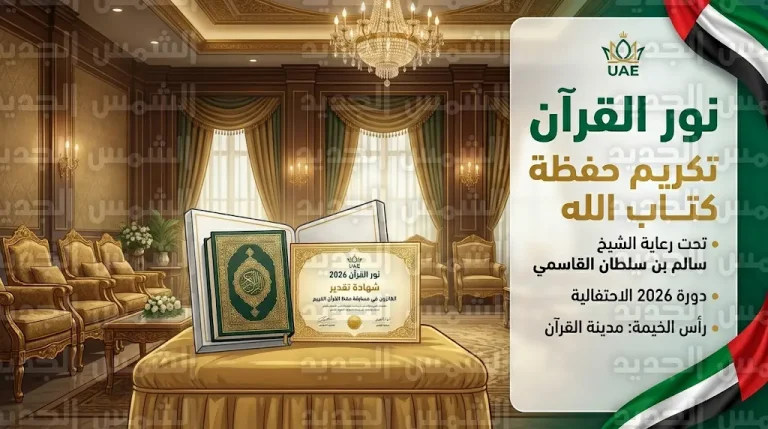 الشيخ سالم بن سلطان القاسمي يشهد تكريم 21 طفلاً من حفظة القرآن ضمن مبادرة نور القرآن في رأس الخيمة