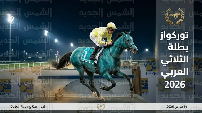 المهرة “توركواز” بطلة للجولة الثانية من التاج الثلاثي العربي في ختام كرنفال سباقات دبي 2026