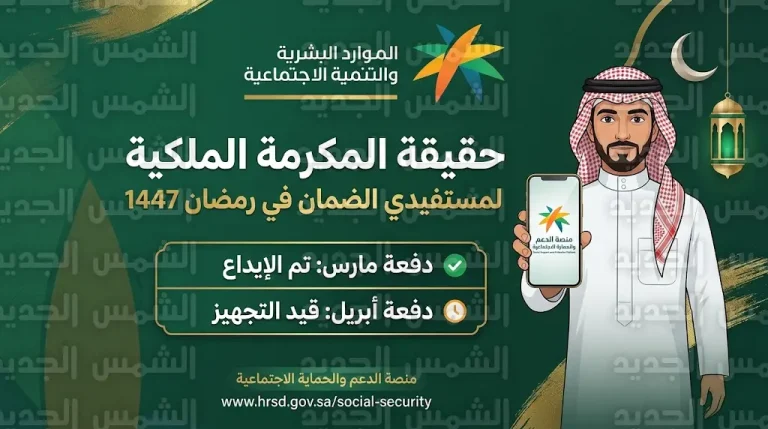 “الموارد البشرية” توضح حقيقة صدور أمر ملكي بزيادة جديدة لمستفيدي الضمان الاجتماعي المطور في رمضان 1447