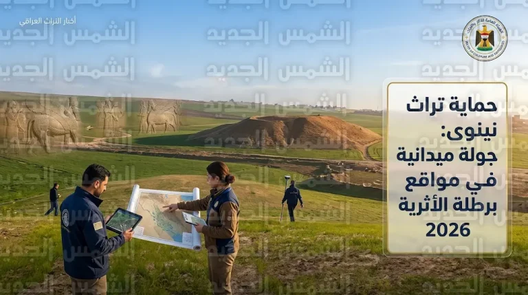 بالتزامن مع ذكرى تسجيل تل علي بار جولة ميدانية لتفقد سلامة المعالم الأثرية في ناحية برطلة بمحافظة نينوى