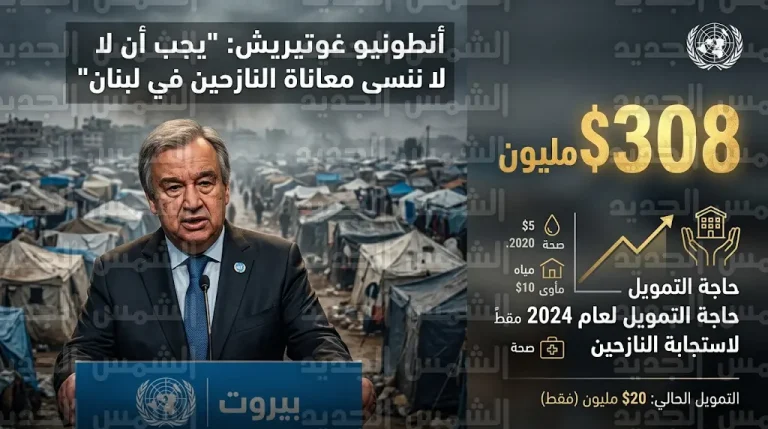 تحذيرات أممية من نفاد موارد الإغاثة في لبنان خلال أسبوعين وسط مطالبات دولية بتوفير 308 ملايين دولار