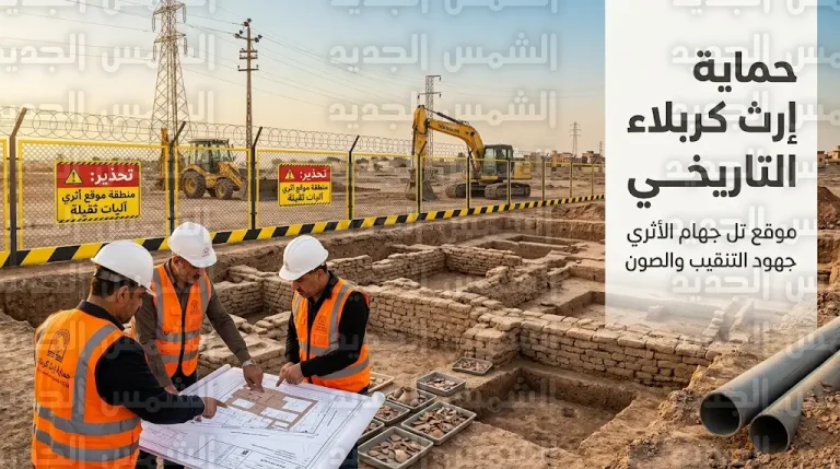 تحرك رسمي لتأمين تل جهام الأثري في كربلاء وحماية الشواهد التاريخية من أعمال الحفر