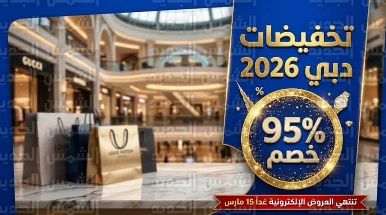 تخفيضات دبي الكبرى 2026 تصل إلى 95% وموعد انتهاء العروض الإلكترونية غداً الأحد 15 مارس