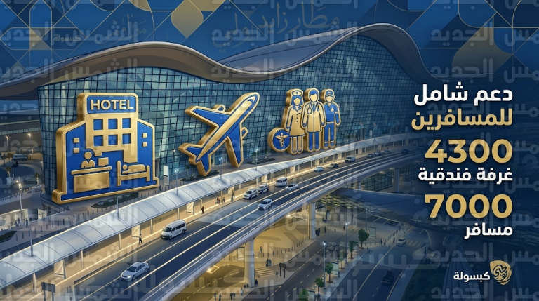 توفير 4300 غرفة فندقية مجانية ورعاية طبية شاملة لنحو 7000 مسافر متأثر في مطار زايد الدولي