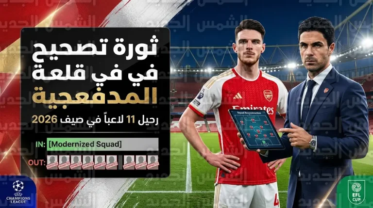 ثورة تصحيح في أرسنال صيف 2026.. قائمة الراحلين تضم 11 لاعباً وصفقة دفاعية مرتقبة