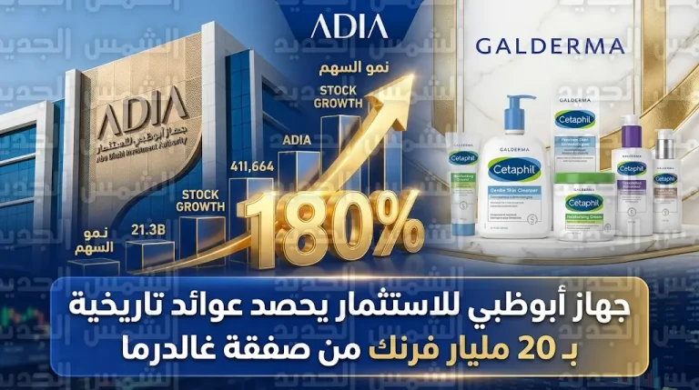 جهاز أبوظبي للاستثمار والتحالف الدولي يتممون التخارج النهائي من غالدرما السويسرية بعوائد قياسية تجاوزت 20 مليار فرنك