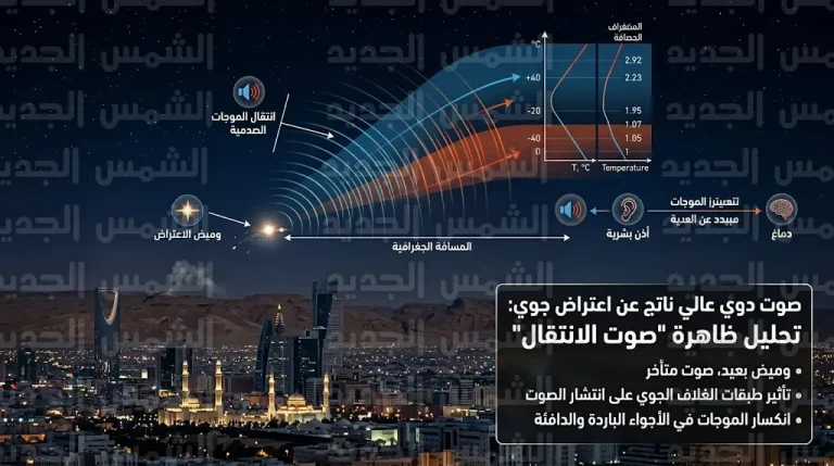 خبراء يوضحون أسباب شعور المواطنين بازدواجية أصوات الاعتراض الجوي في المملكة يوم الجمعة 13 مارس 2026