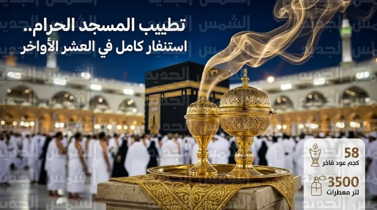 خطة استنفار كاملة لتطييب المسجد الحرام والكعبة المشرفة مع دخول العشر الأواخر من شهر رمضان 1447