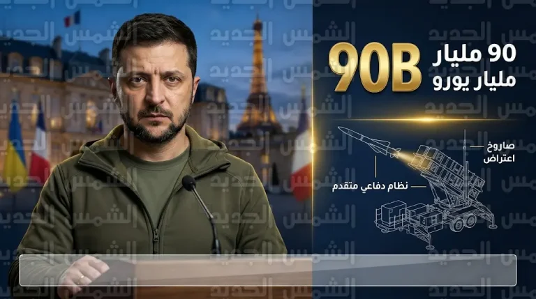زيلينسكي في باريس لتأمين قرض بـ 90 مليار يورو وسد العجز الحاد في صواريخ الدفاع الجوي