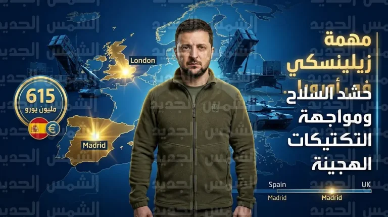 زيلينسكي يبحث في لندن ومدريد سبل منع موسكو من استغلال الأزمات الدولية لتحقيق مكاسب ميدانية