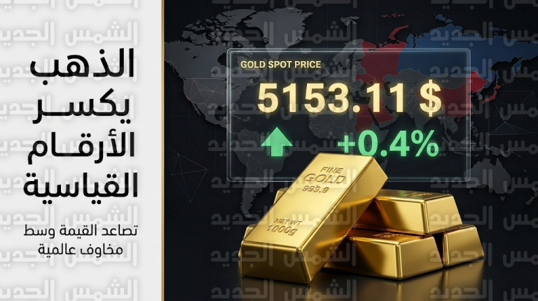 سعر الذهب اليوم الخميس 5-3-2026: قفزة تاريخية للمعدن الأصفر تتخطى 5150 دولاراً للأوقية