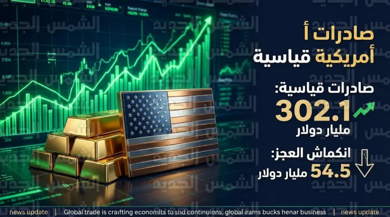 صادرات الولايات المتحدة تسجل أعلى مستوى تاريخي في يناير 2026 مع انكماش حاد للعجز التجاري