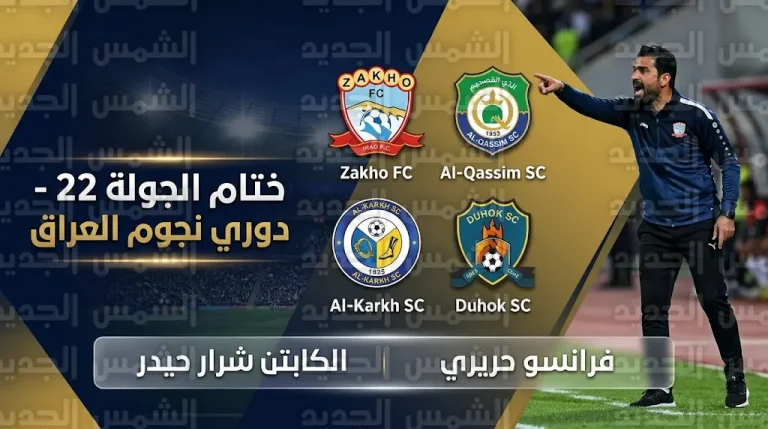 صراع المربع الذهبي والهروب من القاع يشعل مواجهات ختام الجولة 22 من دوري نجوم العراق