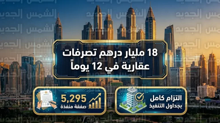 عقارات دبي تسجل 18 مليار درهم تصرفات في أقل من أسبوعين خلال مارس 2026