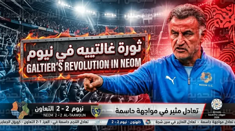 غالتييه يهدد نجوم نيوم بالاستبعاد بعد التعادل مع التعاون: الأسماء لا تهم والانضباط هو المعيار