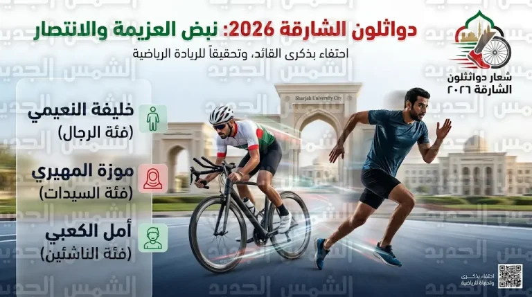 نتائج دواثلون الشارقة 2026: خليفة النعيمي وأمل الكعبي يتصدران منصات التتويج بالمدينة الجامعية