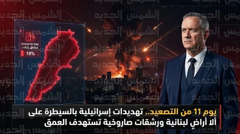 يسرائيل كاتس يهدد بالسيطرة على أراضٍ لبنانية وسط رشقات صاروخية مكثفة تطال تل أبيب وحيفا وتصعيد عسكري غير مسبوق