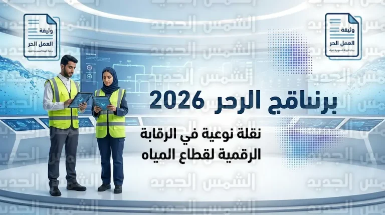 أكاديمية المياه تعلن إطلاق برنامج المراقب الحر 2026 للحصول على وثيقة العمل الحر
