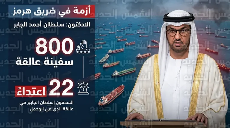 إحصائيات أزمة مضيق هرمز 2026 تكشف تكدس 800 سفينة ووقوع 22 اعتداءً يهدد أمن الطاقة العالمي