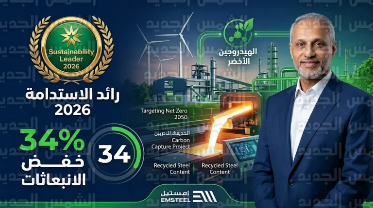 إمستيل تحصد لقب رائد الاستدامة لعام 2026 للعام الثالث على التوالي كالمؤسسة الوحيدة في الشرق الأوسط وشمال أفريقيا
