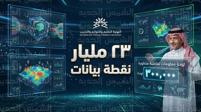 إنجاز تقني غير مسبوق.. هيئة تقويم التعليم والتدريب تعلن بناء قاعدة بيانات ضخمة تتجاوز 23 مليار نقطة
