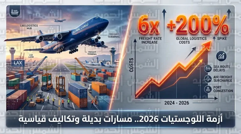 ارتفاع تكاليف شحن معدات الطاقة إلى المملكة 6 أضعاف وسط ارتباك في جداول الشحن العالمية لعام 2026