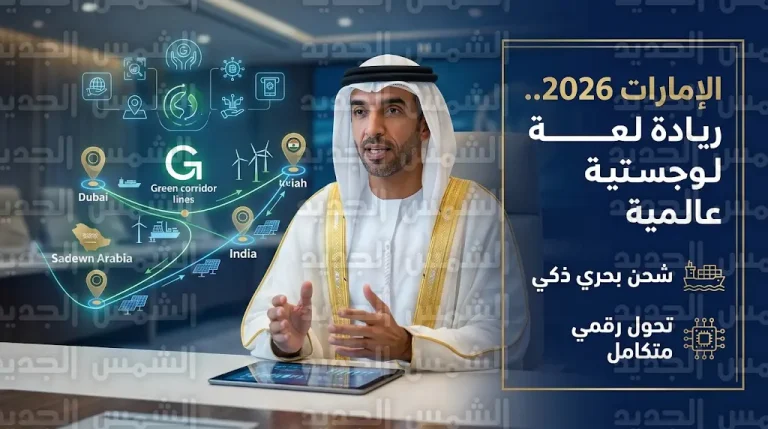 الإمارات تعلن توسعة الممر الأخضر مع السعودية وتفعيل مسار بحري مباشر مع الهند لعام 2026