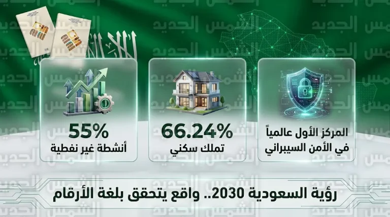 الاقتصاد السعودي يسجل تحولاً تاريخياً بوصول مساهمة الأنشطة غير النفطية إلى 55% وتضاعف أصول صندوق الاستثمارات العامة 5 مرات