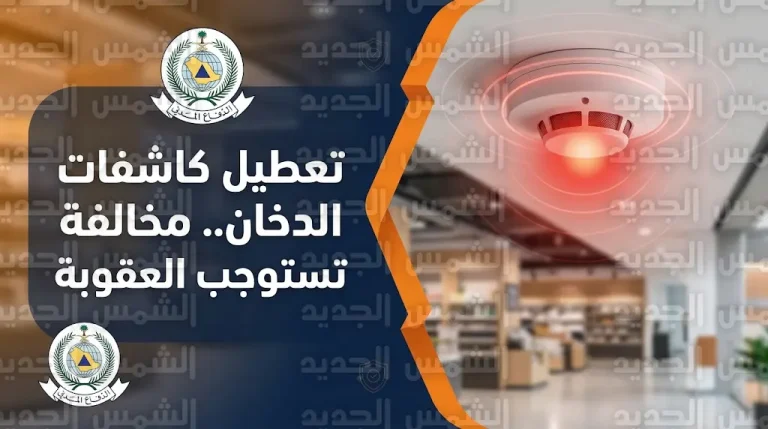 الدفاع المدني يضبط منشأة عطلت كاشفات الدخان ويطبق بحقها النظام الجزائي لضمان حماية الأرواح والممتلكات