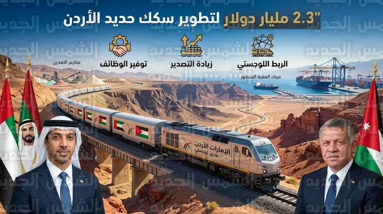 الشيخ منصور بن زايد يشهد توقيع اتفاقية بـ 2.3 مليار دولار لتطوير شبكة سكك حديد استراتيجية في الأردن