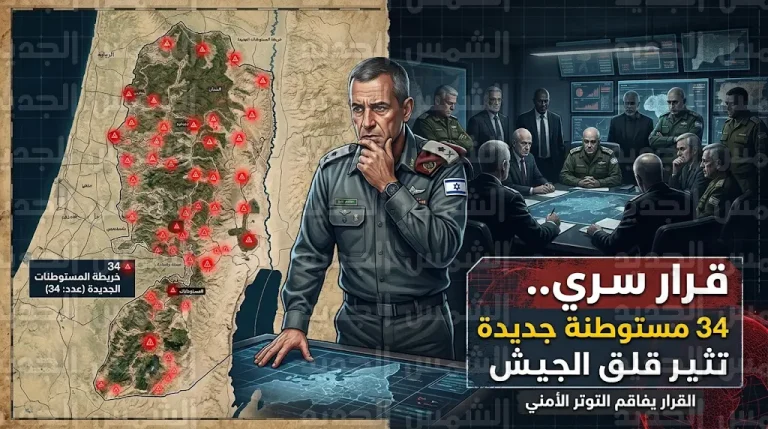 الكابينت الإسرائيلي يصادق سراً على إنشاء 34 مستوطنة جديدة في الضفة الغربية