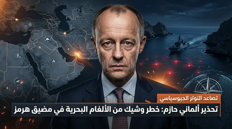 المستشار الألماني فريدريش ميرتس يحذر من ألغام بحرية في مضيق هرمز ويقر بتفوق القدرات الإيرانية