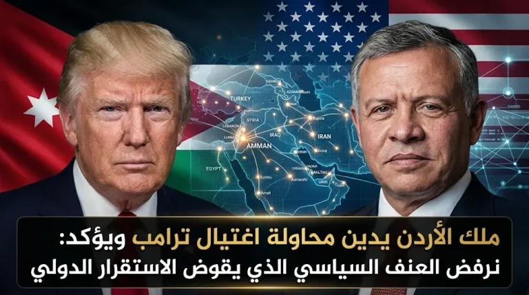 الملك عبدالله الثاني يدين محاولة اغتيال ترامب ويؤكد تضامن الأردن مع الولايات المتحدة ضد العنف السياسي