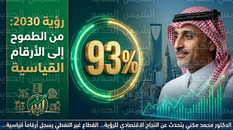 المملكة تتجاوز مرحلة التأسيس وتجني ثمار رؤية 2030 بنسبة إنجاز استثنائية بلغت 93%