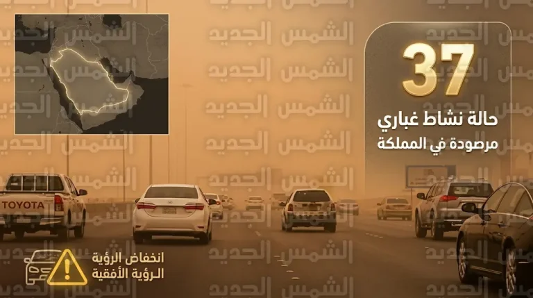 المملكة تتصدر النشاط الغباري إقليمياً بـ 37 حالة والمركز الإقليمي يكشف أسباب تقلبات طقس أبريل