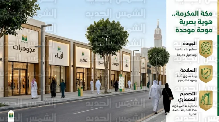 الهيئة الملكية لمدينة مكة تعتمد الدليل التنظيمي للوحات التجارية لتوحيد الهوية البصرية وتحسين المشهد الحضري