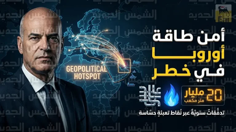 تأثر الملاحة في مضيق هرمز يدفع مجموعة إيني للمطالبة بتعليق حظر الغاز الروسي لضمان أمن أوروبا