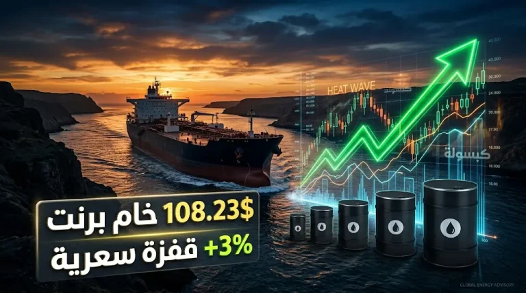 تحول دراماتيكي في أسواق الطاقة.. أسعار النفط تقفز 3% مع تصاعد المخاوف الجيوسياسية في مضيق هرمز
