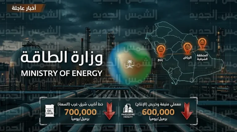 تراجع إنتاج النفط السعودي وتأثر إمدادات الطاقة العالمية جراء أعمال تخريبية استهدفت منشآت حيوية