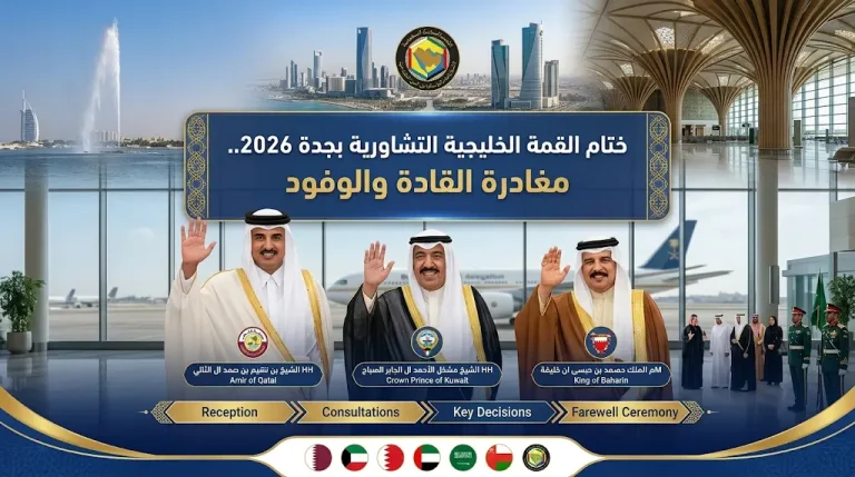 جدة تودع قادة قطر والكويت والبحرين بعد مشاركتهم في أعمال القمة الخليجية التشاورية 2026