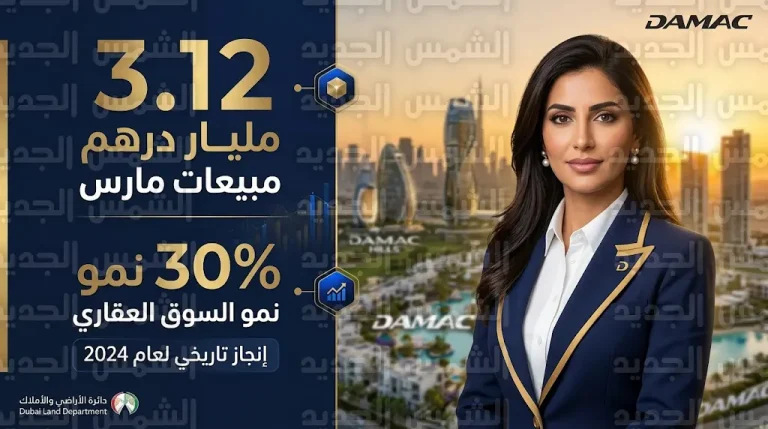داماك العقارية تتصدر قائمة المطورين في دبي بمبيعات تتجاوز 3 مليارات درهم خلال مارس 2026