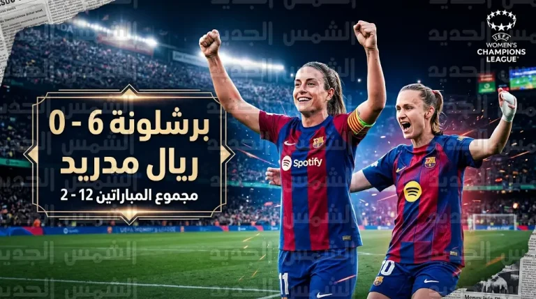 سيدات برشلونة يسحقن ريال مدريد بسداسية نظيفة ويتأهلن لنصف نهائي دوري أبطال أوروبا 2026 بمجموع (12-2)